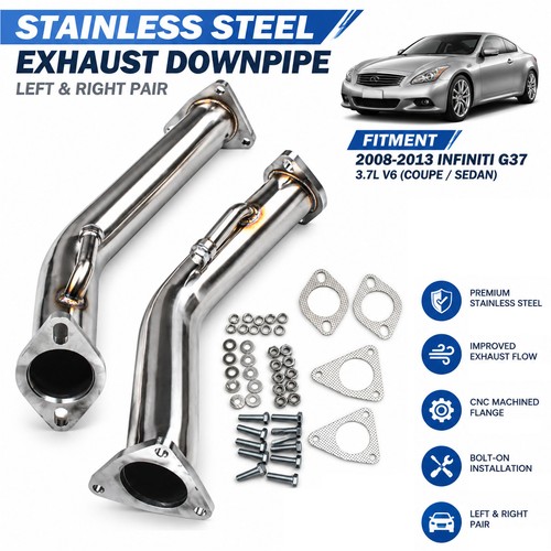 Exhaust downpipe - 3.7l, v6